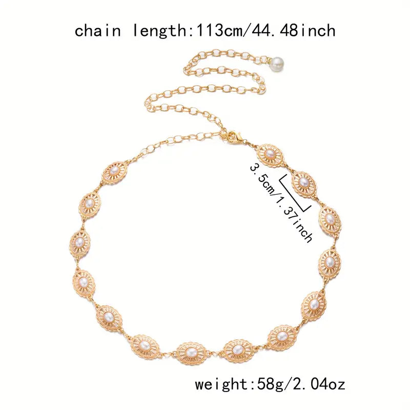 PearlGlow Belly Chain